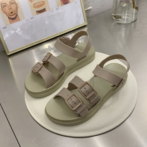 Outdoor Beach Shoes Soft Sole Solid Color Foreign Trade Sandals